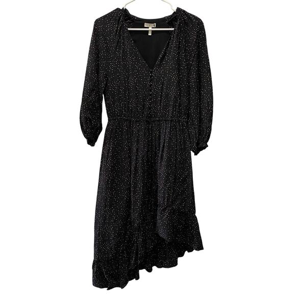 Joie Black Asymmetrical Tiny Heart Dress Size XS - Picture 1 of 12